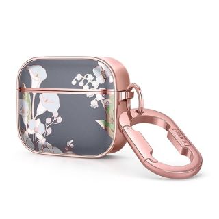 Stylish SURITCH AirPods 3 Case with Keychain - Shockproof & Wireless Charging for Women & Girls | Calla Lily Design