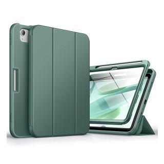 SURITCH for iPad 10th Generation Case 10.9 inches 2022, Built-in Screen Protector Apple Pencil Holder Magnet Tri-fold Stand Cover Auto Wake/Sleep Full Body Shockproof Protection, Green