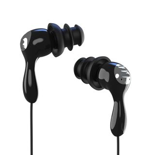 SWMIUSK IPx8 Waterproof Underwater Headphones for Swimming laps, Diving, Hot Tub Spa, Freediving Earbud (Black & Silver)