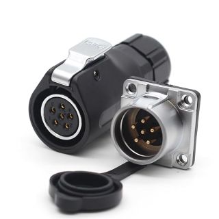 SZJELEN XHP20 6Pin Waterproof Connector for RV Solar Port | IP67 Industrial Electrical Plug & Socket