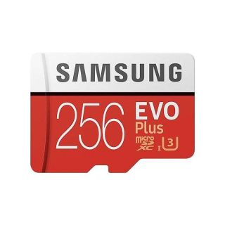 Samsung EVO Plus 256GB microSDXC UHS-I U3 100MB/s Full HD &amp; 4K UHD Memory Card with Adapter (MB-MC256HA)