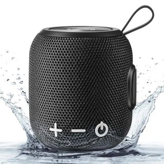 Sanag Portable Speaker, Bluetooth 5.0 Dual Pairing Wireless Mini Speaker, 360 HD Surround Sound &amp; Rich Stereo Bass 24H Playtime IP67 Waterproof for Travel Outdoors Home and Party Black