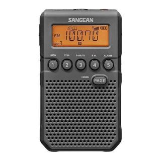 Sangean DT-800BK AM/FM/NOAA Weather Alert Pocket Radio (Black)