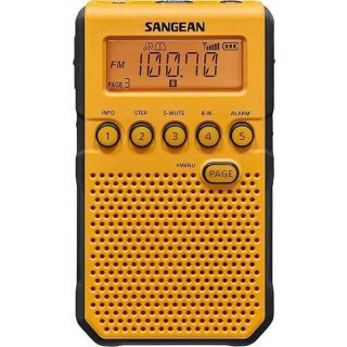 Sangean DT-800YL AM/FM/NOAA Weather Alert Pocket Radio (Yellow)