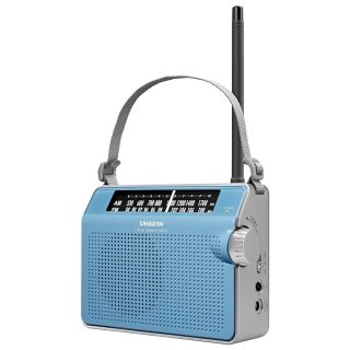 Sangean PR-D6BU AM/FM Compact Analog Portable Radio,Blue