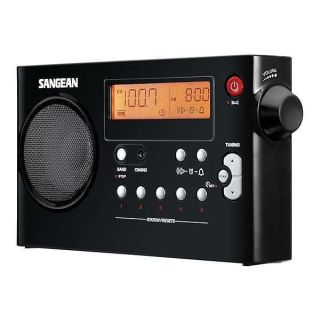 Sangean PR-D7 BK AM/FM Digital Rechargeable Portable Radio - Black (PR-D7BK)