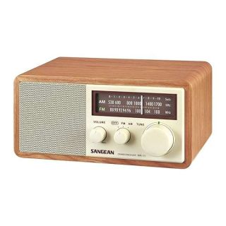 Sangean WR-11 Wood Cabinet AM/FM Table Top Analog Radio Wooden