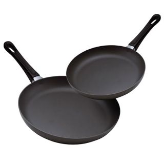 Scanpan Classic 2 Piece Fry Pan Set, 8" and 10 1/4", Black (10202600)