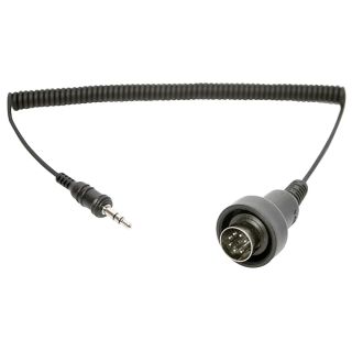 Sena SC-A0120 3.5mm Stereo Jack to 7-Pin DIN Cable for Harley Davidson Ultra Classic , Black