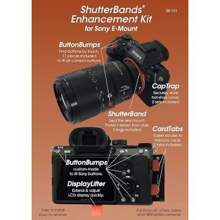 ShutterBands Enhancement Kit - 5 Accessories Compatible with Sony E-Mount Cameras