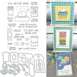 Top Sick Silicone Clear Stamp & Die Sets for DIY Card Making & Embossing Crafts