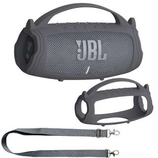 Premium Silicone Cover Case for JBL Charge 5 - Protective Skin Accessory (Grey)