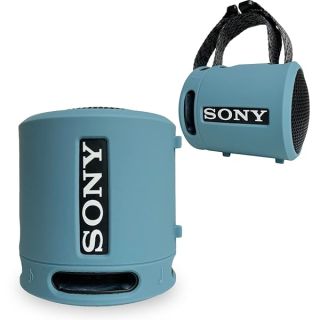 Silicone Cover Case for Sony SRS-XB13/XB100 Extra BASS Wireless Portable Compact Speaker, Protective Skin Sleeve Shell for Sony SRS-XB13 Speaker Accessories (Light Blue)