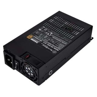 SilverStone Technology 350 Watt Flex ATX Power Supply with Fixed Cables and 80 Plus Gold with 6Pin PCIe Connector SST-FX350-G-USA, Black?Lead-Free Paint?