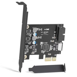 Upgrade Your PC: Sinefine PCIe x1 to USB 3.0 Front Panel Adapter for Windows, MacOS & Linux - Fast 5Gbps Transfer
