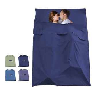 Sleeping Bag Liner Compact Sleep Bag Lightweight Travel Sheet Camping Sheets Sleeping Sack Compact Sleeping Bag Liners, Navy Blue, 45 x 82.6inch(115 x 210cm)