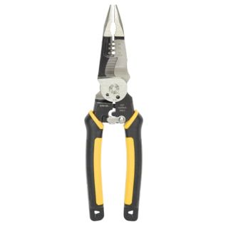 Southwire S7N1HD 7-In-1 Multi-Tool Plier: Shears 6-32 & 8-32 Bolts; Grips; Strips 10-14 AWG SOL & 12-16 AWG STR; Bolt spanner; Bolt shears; Crimper; Reamer; Heavy Duty Forged Steel