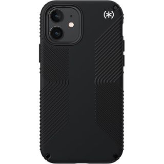 Speck iPhone 12 Case - Drop Protection Fits iPhone 12 Pro &amp; iPhone 12 Phones - Scratch Resistant, Slim Design with Added Grip &amp; Soft Touch Coating - Black, White Presido2