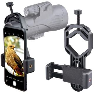 Starboosa Smartphone Telescope Adapter Camera Mount, Universal Phone Mount, Work with Telescope Spotting Scope Microscope Monocular Binocular - Fits iPhone, Samsung, HTC, LG and Smartphone