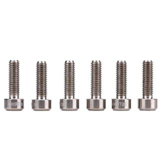 Stem Face Plate Bolts,ycle Stem Bolts,6Pcs/Set M516mm Alloy Fixed Stem Bolts ycle Stem Stem Hex Tapered Bolts Screw TopCover Headset Screws (M5x16mm)