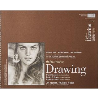 Strathmore (400-7 400 Series Drawing Pad, 14"x17", Ivory/Cream