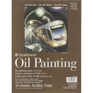 Strathmore 400 Series Oil Painting Pad 9"X12"-10 Sheets -62430309