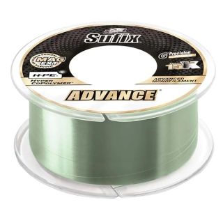 Sufix, Advance Monofilament Line, 14 lbs Tested, .015" Diameter, 330 Yards, Low Vis Green