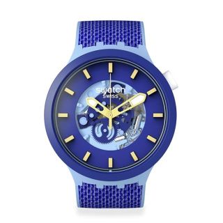 Swatch New Gent BIOSOURCED Bouncing Blue Quartz Watch: Eco-Friendly Style & Innovation