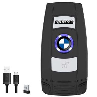 Symcode Bluetooth Barcode Scanner: 3-in-1 Wireless & Wired 1D Laser Reader for Library, Warehouse & Store Inventory