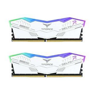 TEAMGROUP T-Force Delta Alpha RGB DDR5 Ram 32GB Kit (2x16GB) 6000MHz (PC5-48000) CL38 Intel XMP 3.0 &amp; AMD Expo Compatible Desktop Memory Module Ram White - FF8D532G6000HC38ADC01