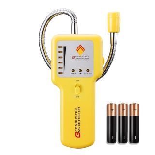 TECHAMOR Natural Gas Detector, Y201 Pro Portable Gas Leak Sniffer, Locating The Source of Propane, Methane, Butane, Natural Gas, LPG and Combustible Gas Leak for Home &amp; RV (Y201)