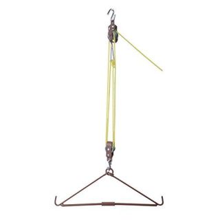 TOURBON Deer Hunting Game Hoists Lifting Tool Hanging Gambrel and Pully Hoist Set Heavy Duty 440 Lbs