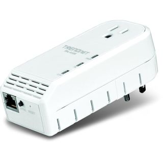 TRENDnet TPL-402E 500 Mbps Powerline AV Adapter with Bonus Outlet