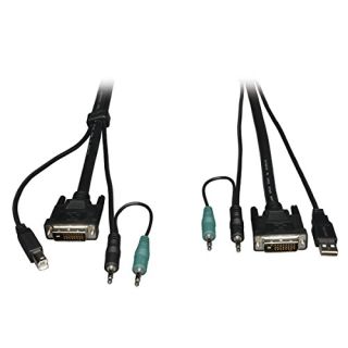 TRIPP LITE 10-Feet Cable Kit for B002-DUA2/B002-DUA4 Secure KVM Switches 10' (P759-010),Black