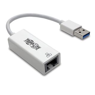 TRIPP LITE USB 3.0 SuperSpeed to Gigabit Ethernet NIC Network Adapter, White (U336-000-GBW)