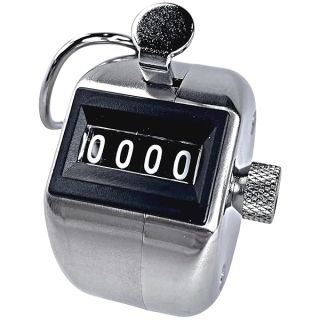 Tally Counter, Professional Grade Stainless Steel H-102 Clicker Counter - Japanese Made 4-Digit Handheld Counter Clicker, Lap Counter, Pitch Counter Clicker, Multi-Use People Counter - BuyJumpRopes