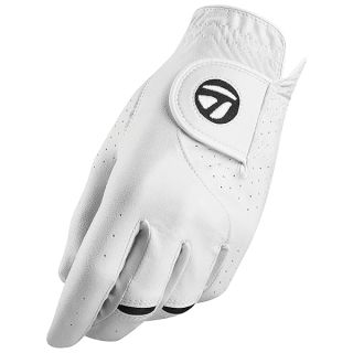 TaylorMade Golf STRATUS TECH CADET GLOVE (WHITE, X-LARGE), WHITE(X-LARGE, WORN ON LEFT HAND)