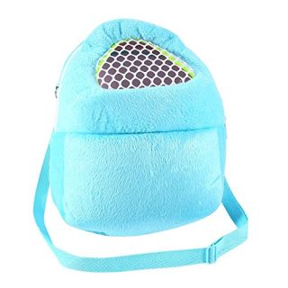 Tbest Hedgehog Pet Carrier Bag, Hedgehog Hamster Rat Pet Sling Carrier Backpack Hedgehog Chinchilla Ferret Slee Outdoor Traveling Bag Handbags Backpack (Blue) Guinea Pig Clothes Ferret Accessories fe