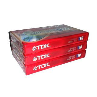 Tdk D60 3-pack Superior Normal Bias Cassette Tape Japan