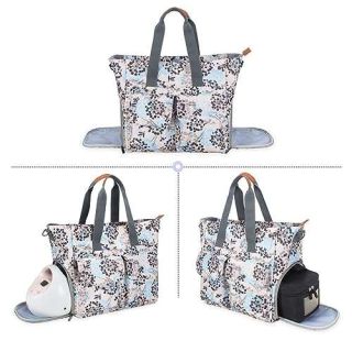 Teamoy Breast Pump Bag for Spectra S1/S2 - Stylish Tote with Laptop Sleeve for Working Moms (Dandelion Design)