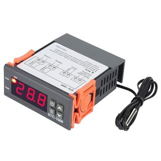 Temperature Controller, STC-1000 Digital Temperature Controller with Sensor Temp Sensor Electric Thermostat Control 110-220V