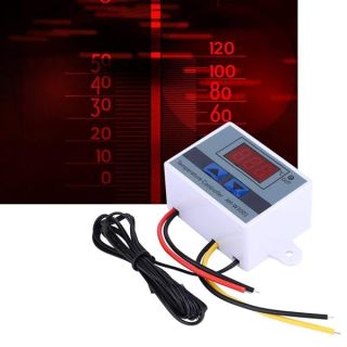 Temperature Controller,DC 12V 120W Digital Humidity Thermostat Difference Switch Heating Cooling with Waterproof Sensor Probe for Hatching Area, Incubation,Air Conditioning,etc