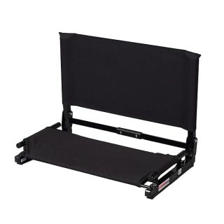 The Stadium Chair Company Deluxe Wide Model Stadium Chair, Black, 20 inch