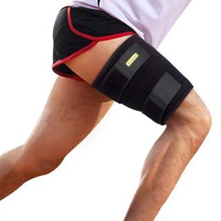 Thigh Support, Adjustable Compression Sleeve, Thigh Brace Hamstring Wrap with Anti-Slip Silicone Strips for Men and Women Prevent Leg Sprains, Strains, Tendonitis Injury, Promote Recovery