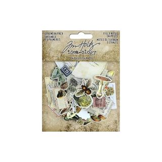 Tim Holtz Idea-ology Ephemera Snippets: Field Notes for Creative Projects