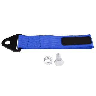 Tow Strap, Universal High Strength Racing Car Tow Strap Tow Rope for Front Rear Bumper Towing Hook Blue