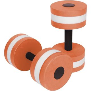 Trademark Innovations Lightweight Aquatic Exercise Dumbells - Set of 2 Foam - For Water Aerobics (Orange)