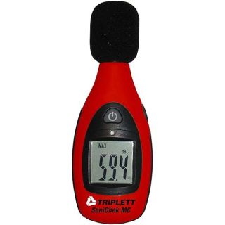 Triplett TSC-MC1 SoniChek Compact Decibel Sound Level Meter for Home Theater and Alarm Systems - C Weighted Measurement Reads 40 to 130dB