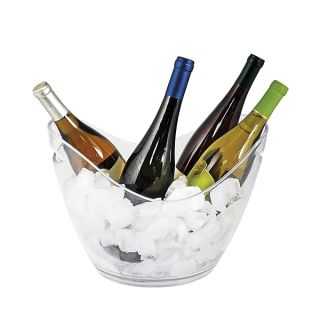 True Chill Acrylic Ice Buckets for Parties and Drinks, 2.11 Gallons (8 Liters) Wine Beer Champagne Bucket, Beverage Tubs Hosting Essentials, Set of 1