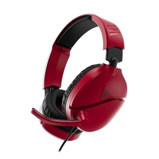 Turtle Beach Recon 70 Multiplatform Gaming Headset for PS5, Xbox Series X|S, Nintendo Switch, PC, Mobile w/ 3.5mm Wired Connection - Flip-to-Mute Mic, 40mm Speakers, Lightweight Design – Midnight Red